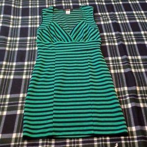 JFW Women's Dress Size Medium Green / Blue Striped